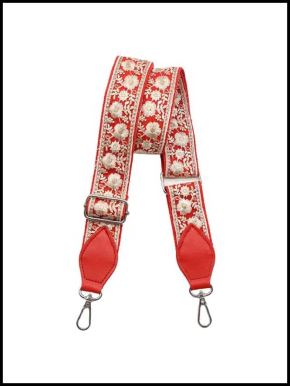 Adjustable Wide Purse Strap Leather Fabric Ethnic Bohemian Bag Replacement